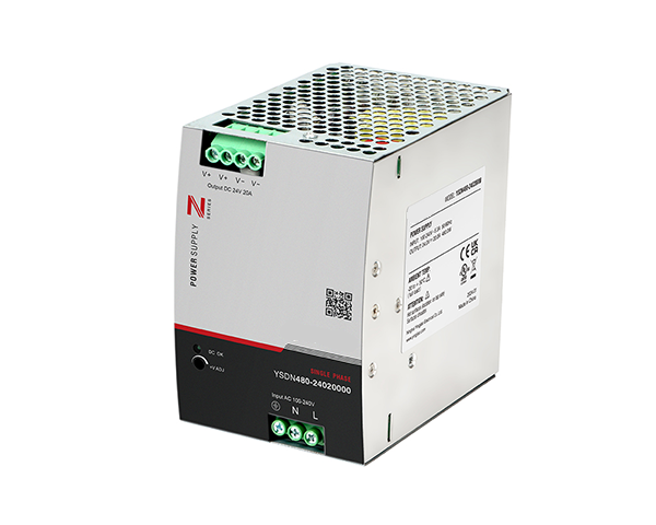 480W DIN Rail Mount AC/DC Power Supply Converter